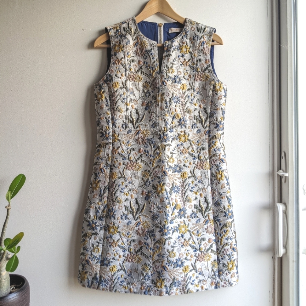Tory Burch Brocade Sleeveless Dress
